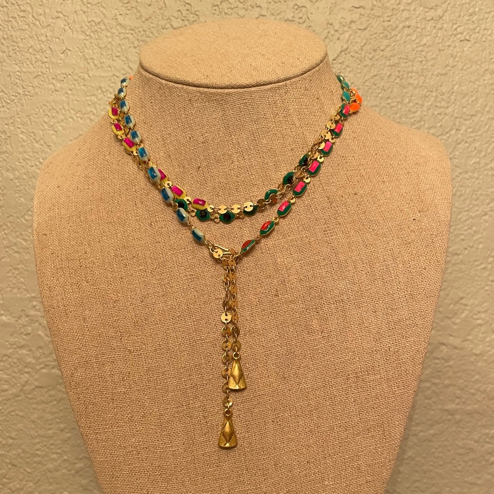 Gold Stella & Dot Party Necklace